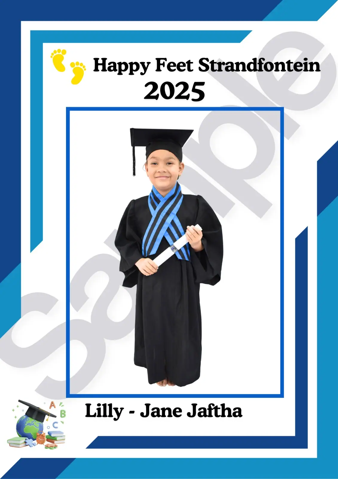 Graduation portrait layout design